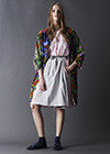 Daniela Gregis Pink and Red Mix Double Print Coat, Dress, Skirt, Navy Sofie D’Hoore Fond Sandals
