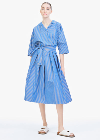 Sofie DHoore Stella Skirt Blue Stripe | Tiina The Store