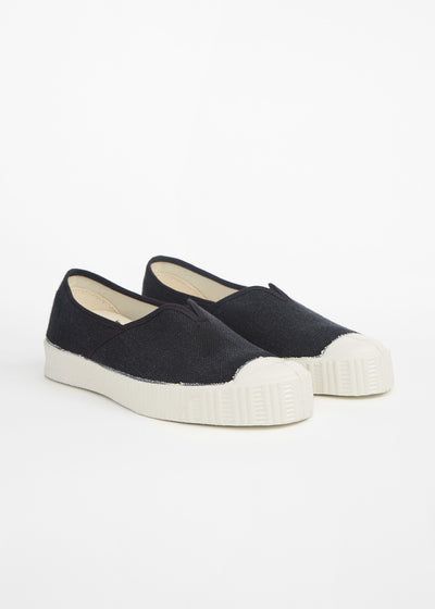 Special V Slip On Linen Black