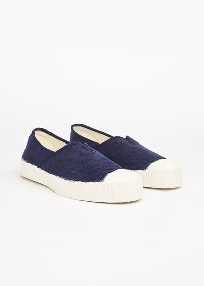 Special V Slip On Linen Navy