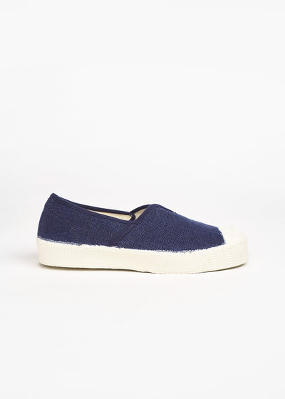 Special V Slip On Linen Navy
